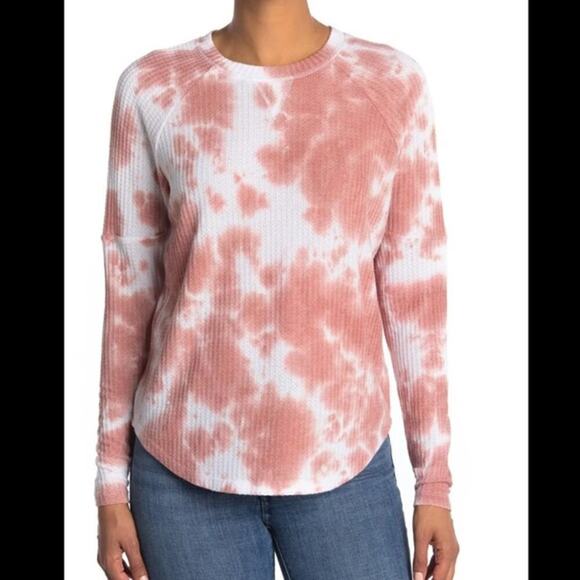 NWOT Sweet Romeo Tie-Dye Thermal Top size small - Picture 1 of 5
